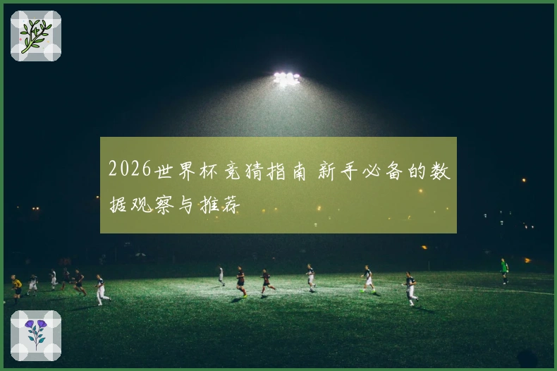 2026世界杯竞猜指南 新手必备的数据观察与推荐